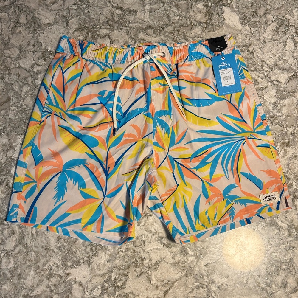 Tropical Print Swim Shorts
